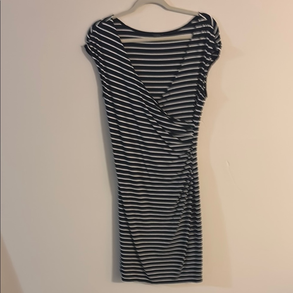 Striped Black and White Dress